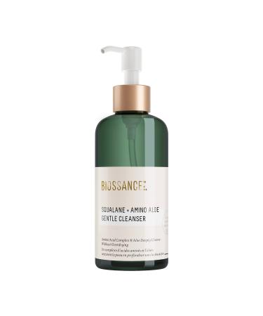 Biossance Squalane + Amino Aloe Gentle Cleanser. Foaming Gel Face Wash to Deeply Clean Pores and Remove Makeup. Hydrating, Non-Stripping Formula (6.76 fl oz)