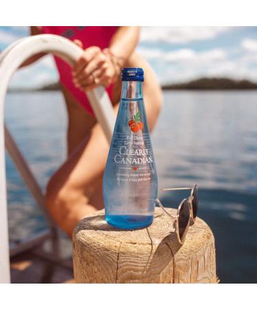 Clearly Canadian Wild Cherry Sparkling Spring Water - 1 Case (12 Bottles x 325mL) - Buy Online on SooperMarket.com