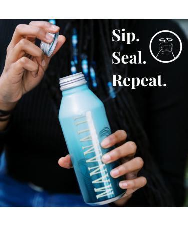Mananalu Pure Water | Electrolyte-Infused Purified Water | 16 oz. Aluminum Bottles (12-Pack) - Buy Online on SooperMarket.com