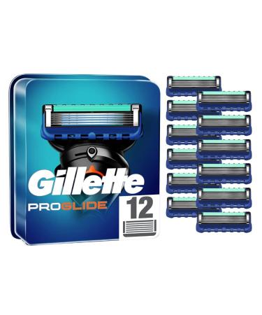 Gillette ProGlide razor blades 12 replacement blades for wet razors men with 5-blade 12 pieces (1 pack) Old