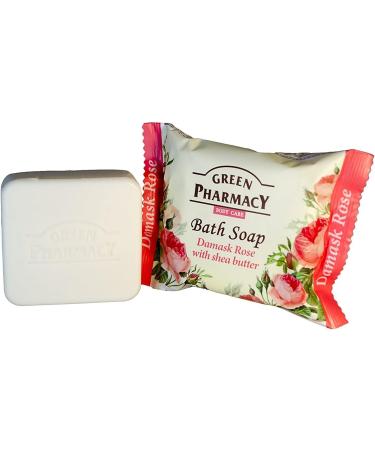 Green Pharmacy Bath Soap Piece Damascus Rose and Shea Butter 100g - Buy Online on SooperMarket.com