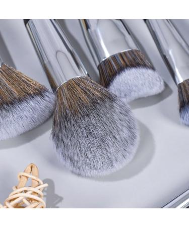 16-Piece Small Waist Black Makeup Brush Set - Perfect 22cm Brushes for Flawless Application | International Shipping - Buy Online on SooperMarket.com