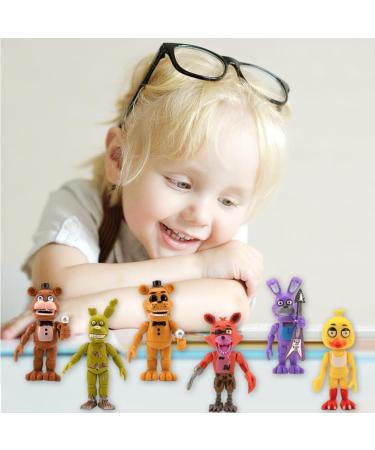 6PCS Night Bear Mini Figures Night Bear Cake Toppers Cake Decoration Mini Freddy's Figures Set for Boys Girls Birthday Party Babay Showers Celebration Supplies - Buy Online on SooperMarket.com