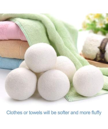 100% NATURAL & HANDMADE WOOL DRYER BALLS Eco-Friendly Reusable Laundry Essentials Saves Drying Time Laundry Balls (6) - Buy Online on SooperMarket.com