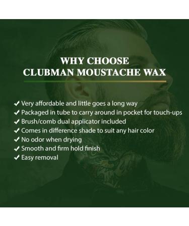 Buy Pinaud Moustache Wax with Brush/Comb - Neutral 0.5 oz (2pc) | Best International Shipping - Buy Online on SooperMarket.com