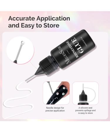 Buy MelodySusie Rhinestone Nail Glue - Strong Gel Adhesive for 3D Nail Designs (2 * 0.42 Fl Oz) - Perfect for Nail Gems and Rhinestones - Buy Online on SooperMarket.com