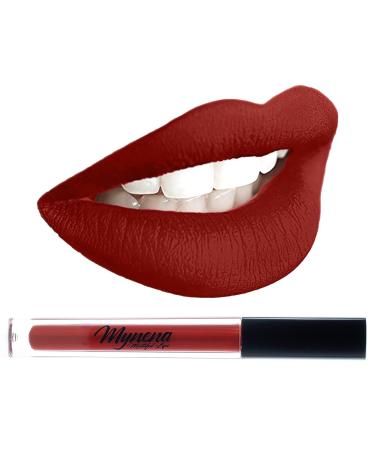 Mynena Red Matte Lipstick - Long-Lasting, Waterproof & Gluten-Free | Elle - Buy Online on SooperMarket.com