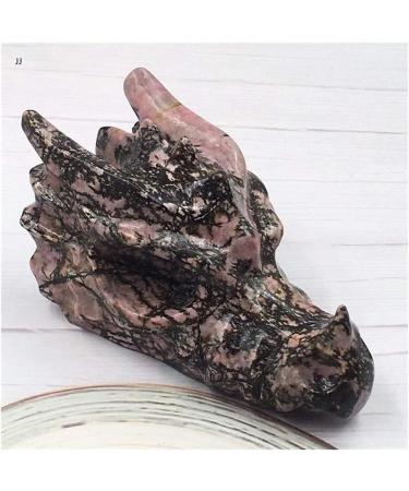 Meditation Home Decor Natural Rhodan Stone keel carvings Dragon Head can do Bonsai Fish Tank Scene as Well as The Role of Evil Spirits Meditation Reiki 550-600g - Buy Online on SooperMarket.com