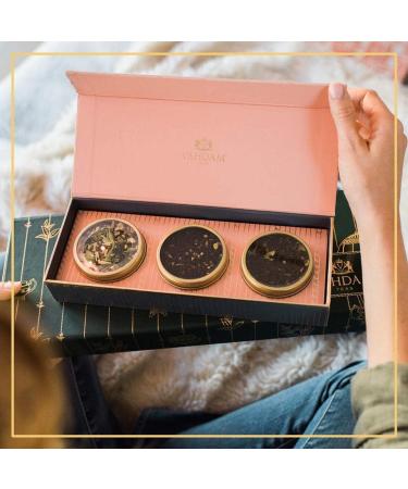 VAHDAM Assorted Tea Gift Set - Blush | 3 Tea Sampler Gift Box | Gluten Free | Natural Ingredients | Perfect Mother's Day Gift - Buy Online on SooperMarket.com