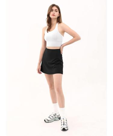 ODODOS Women's Athletic Tennis Skorts with Pockets - Black, Small - Buy Online on SooperMarket.com