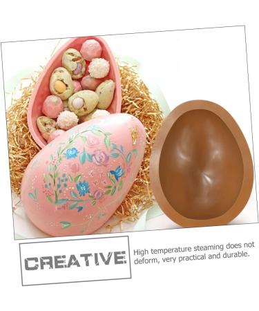 IMIKEYA Egg Silicone Mold Handmade Soap Easter Egg Resin Easter Chocolate Molds Candy Easter Party Molds Bistuit Easter Egg Cake Silicone Dessert Molds Egg Shape Mousse Cake Silica Gel 3D 12.3X9.5X4CM Coffee - Buy Online on SooperMarket.com
