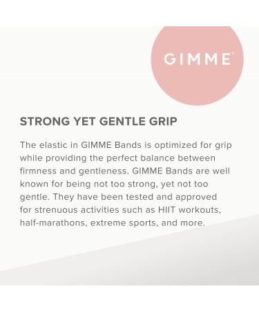 GIMME Bands Fitting Kit - Gentle Microfiber Hair Ties for Every Hair Type - Five Sizing Options for Perfect Fit - Black - Buy Online on SooperMarket.com