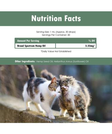 Hemp Oil for Dogs and Cats - 1000ml (1fl/Oz) | All-Natural Supplement - Buy Online on SooperMarket.com
