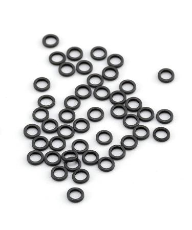 Dr.Fish 50 Pack Fly Fishing Tippet Rings Stainless Steel Solid Lightweight Low Profile 2mm/2.5mm Freshwater Trout Salmon Crappie Bluegill Steelhead 2mm-50 Pack