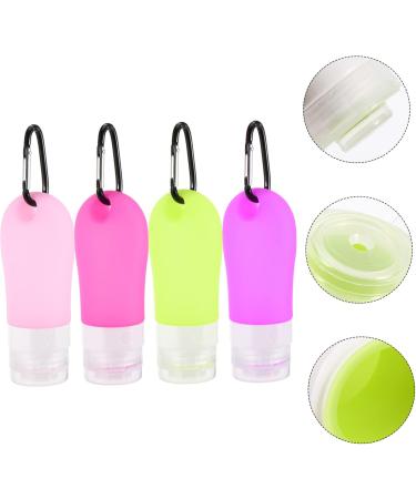 minkissy Aboard Buckle Bottling Squeeze Dispenser Silicone Bottle Refillable Bottle Containers with Hook Emulsion Bottle Storage Bottle Empty Bottle Set Bottle Travel Silica Gel - Buy Online on SooperMarket.com