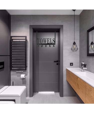 CHILDWEET Towel Hook 1pc Door Hook Storage Hooks Over The Door Clothes Hanger Punch Storage Rack Back Door Key Hook - Buy Online on SooperMarket.com