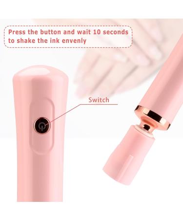 Electric Nail Lacquer Shaker | Glue Shaker for Eyelash Extensions | Handsfree Nail Polish Mixer | Time-saving Tool (Pink) - Buy Online on SooperMarket.com