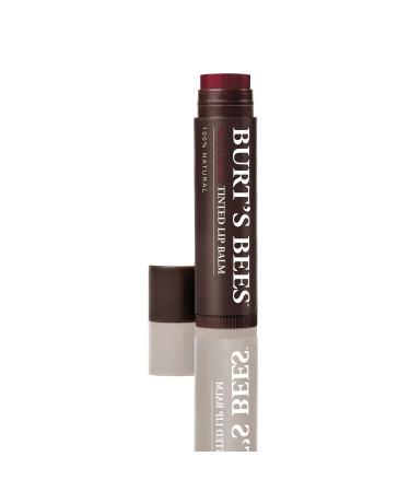 Burt's Bees 100% Natural Tinted Lip Balm  Red Dahlia with Shea Butter & Botanical Waxes   1 Tube 1 Count (Pack of 1) Red Dahlia