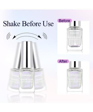 RARJSM Chameleon Liquid Chrome Nail Powder Set 6 Pcs | Iridescent Glitter & Mirror Effect | Easy Application for Nail Art | No Curing Required - Buy Online on SooperMarket.com