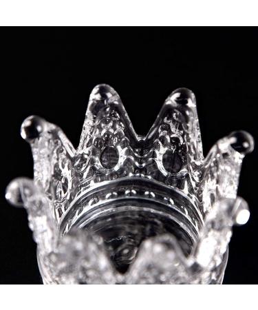 Alexnailart Nail Art Dappen Dish Glass Crystal Cup Crown Pen Holder Mini Nail Art Acrylic Liquid Powder Dappen Dish Manicure Tool for Home Salons - Buy Online on SooperMarket.com