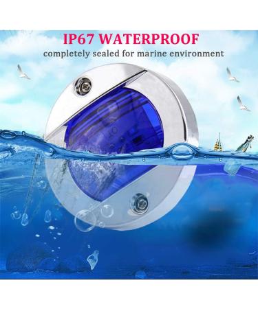 Boaton Boat LED Night Fishing & Courtesy Deck Lights Marine Interior & Yacht Lights for Pontoon, Bass Boat & Yacht (Blue) - Buy Online on SooperMarket.com