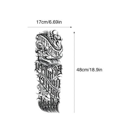 GFHIH Christmas Full Arm Temporary Tattoos for Men and Women - Waterproof & Realistic Sleeve Designs - Long Lasting Holiday Gift - 12 Sheets (L19xW7) - Buy Online on SooperMarket.com