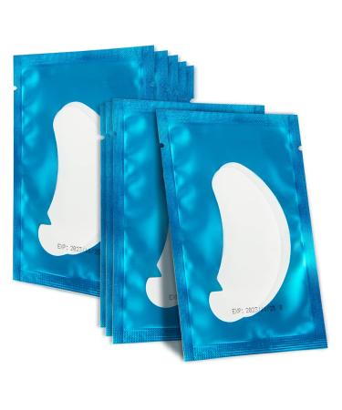 Lunamoon eye pads for eyelash extension eyelashes Pads V-eye pads eyelash extension pad eye pads eye gel pads eyelash lifting pad eyelids coloring pad lash extension pads 50 couple (blue)