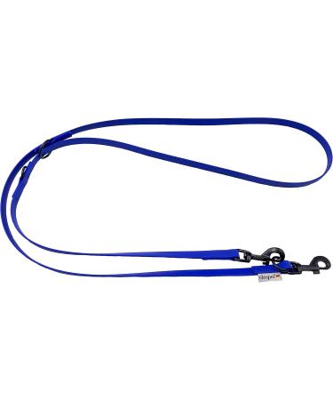 Biothane Dog Leash with Hook | Adjustable Lengths for Small & Large Dogs | Durable 5m x 9mm Blue - Buy Online on SooperMarket.com
