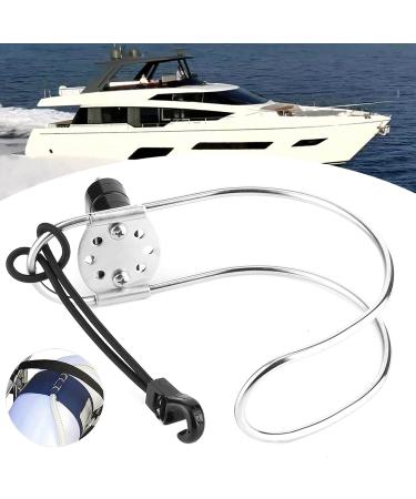 GOTOTOP Stainless Steel Horseshoe Lifebuoy Holder - Marine Yacht Boat Bracket for Swimming Ring & Ship Buoy - 4.5 x 6.3in - Buy Online on SooperMarket.com