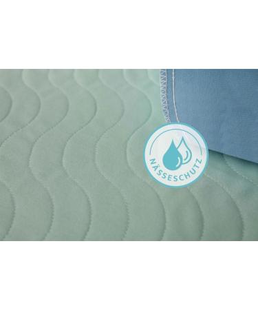Pack of 8 Waterproof Incontinence Pads 75x90 | Washable Breathable Bed Pads - Castejo CA3302/C (Green-Blue) - Buy Online on SooperMarket.com