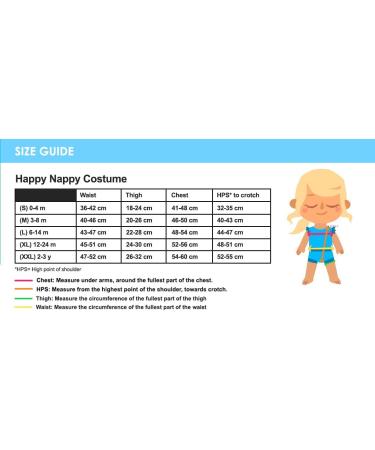 Splash About Happy Nappy Costume Nina's Ark 2-3 Years | Reusable Swim Nappy - Buy Online on SooperMarket.com