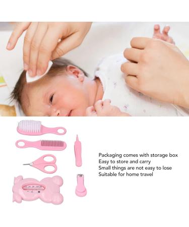 BORDSTRACT Baby Healthcare and Grooming Kit 6 Pcs - Pink Nursery Care Set for Newborns - Buy Online on SooperMarket.com