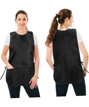 Amosfun Black Barber Apron Unisex Hair Salon Apron with 2 Pockets Stylist Apron Hairstylist Apron Restaurant Working Apron - Buy Online on SooperMarket.com