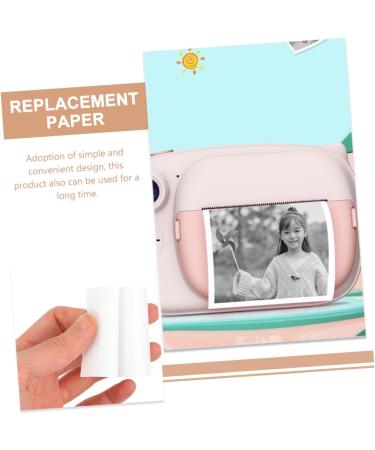 HOMSFOU 6 Rolls Instant Camera Refill Label Thermal Refill for Instant Camera Paper White - Buy Online on SooperMarket.com