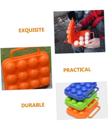 OSALADI 2pcs Boxes Outdoor Egg Carton Food Containers Egg Container Egg Dispenser Cases Eggshell Folding - Buy Online on SooperMarket.com