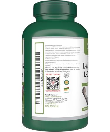 VORST L-Arginine & L-Citrulline Supplement 3 x 180 Vegan Capsules | Muscle Protein Synthesis | Amino Acids Complex | Max Strength | 3 Bottles - Buy Online on SooperMarket.com