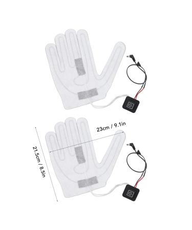 HEEPDD 2 Pack Electric Heating Foil 3 Gears Adjustable Heated Gloves Heating Foil for Winter Outdoor Indoor Activities