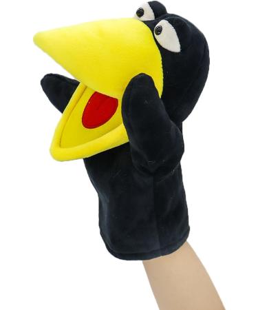 Lilizzhoumax Simulation Crow Hand Puppet Plush Toy - Interactive Early Education Toy & Gift for Kids - Buy Online on SooperMarket.com
