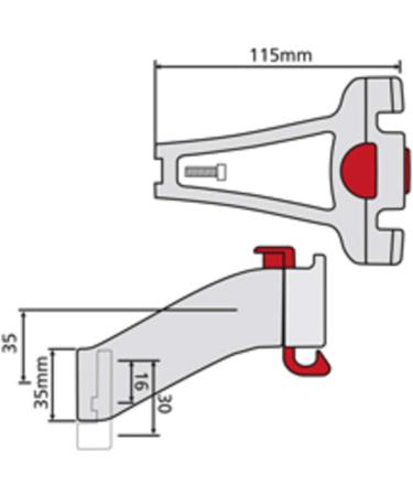 Rixen and Kaul KlickFix Handlebar Adapter for Head Tube - Black One Size | International Shipping Available - Buy Online on SooperMarket.com