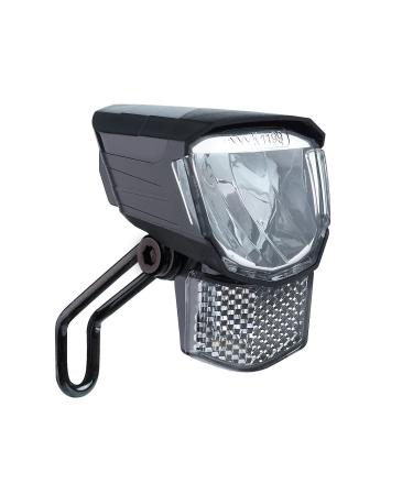 B chel Tour Dynamo Lamp with parking light and StVZO approval I 45 Lux bicycle lamp front LED parking light bicycle headlights LED bike light in front