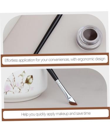 Baluue 4 Pcs Eyebrow Brush Eyeshadow Concealer Brush Eyeliner Brush Angled Eye Shadow Brush Wood - Buy Online on SooperMarket.com