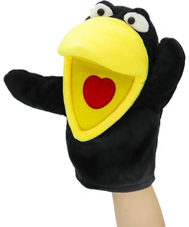 Lilizzhoumax Simulation Crow Hand Puppet Plush Toy - Interactive Early Education Toy & Gift for Kids - Buy Online on SooperMarket.com
