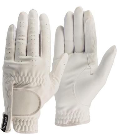 HORZE Eleanor Flex Fit Riding Gloves White 6 - Buy Online on SooperMarket.com