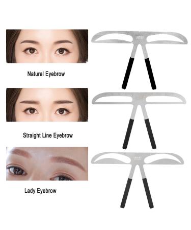 Filfeel Eyebrow Ruler - Three Point Positioning Tool for Symmetrical Permanent Makeup & Grooming Stencil Shaper #2 | International Shipping Available - Buy Online on SooperMarket.com