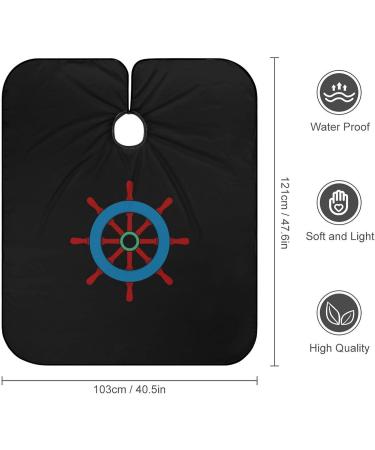 Buy Ship Boat Rudder Barber Cape - Cute Professional Hair Cutting Apron for Boys & Girls | Best Quality & Fast International Shipping - Buy Online on SooperMarket.com