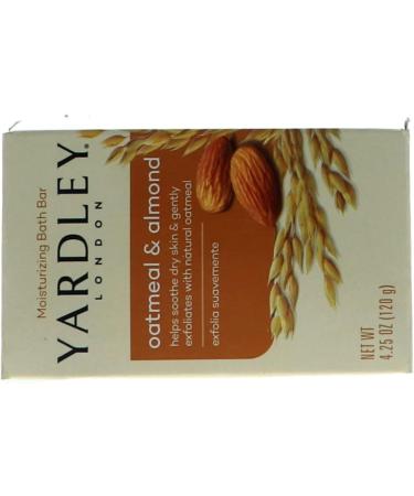 Yardley Oatmeal Almond Bath Bar 4oz - Pack of 6 | Moisturizing Soap Bars - Buy Online on SooperMarket.com