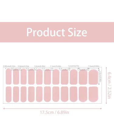 44PCS Gel Nail Stickers Light Colour Gel Nail Strips Long Lasting Nail Polish Strips Self Adhesive Sticker Nails Full Cover Nail Stickers for Women Girls - Buy Online on SooperMarket.com