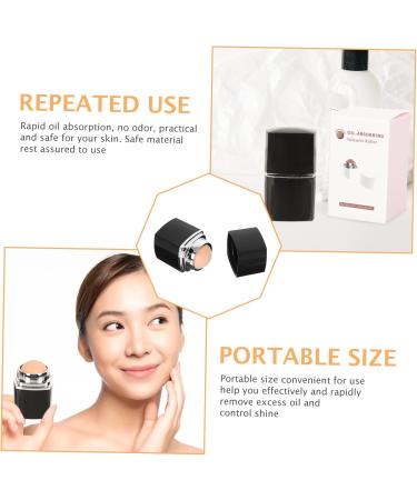 FOYTOKI 1pc Facial Oil Absorbing Ball Facial Rollers Facial Oil Blotting Massager Clean Beauty Instrument Black 1 count (Pack of 1) - Buy Online on SooperMarket.com