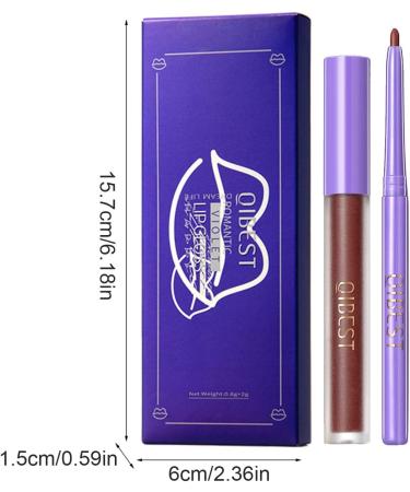Facynde Liquid Lipstick & Lip Liner Set | Velvety Nude Lip Gloss | Waterproof Non-Stick Makeup Gift Set - Buy Online on SooperMarket.com