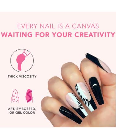 KIARA SKY Professional Nails Gel Art Pod - 0.17 fl oz Pitch Black | Perfect for Nail Art & Designs - International Shipping Available - Buy Online on SooperMarket.com